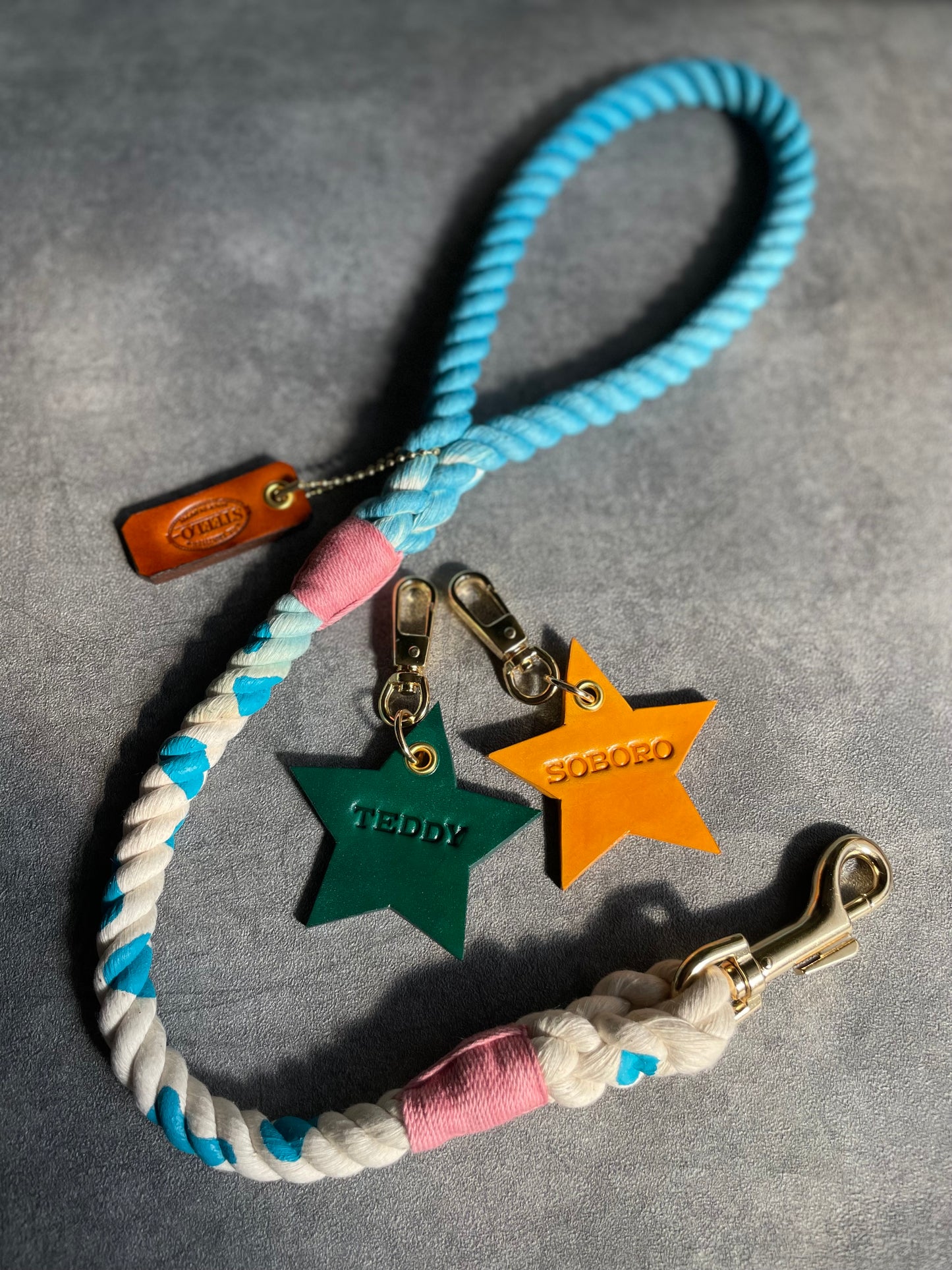 LEATHER STAR CHARM