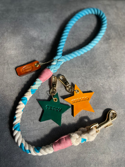 LEATHER STAR CHARM