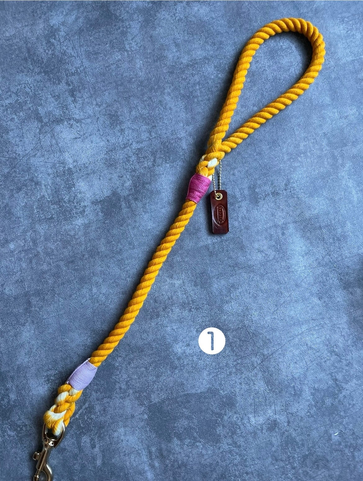 SHORT ROPE LEAD/マスタード/太さ12mm