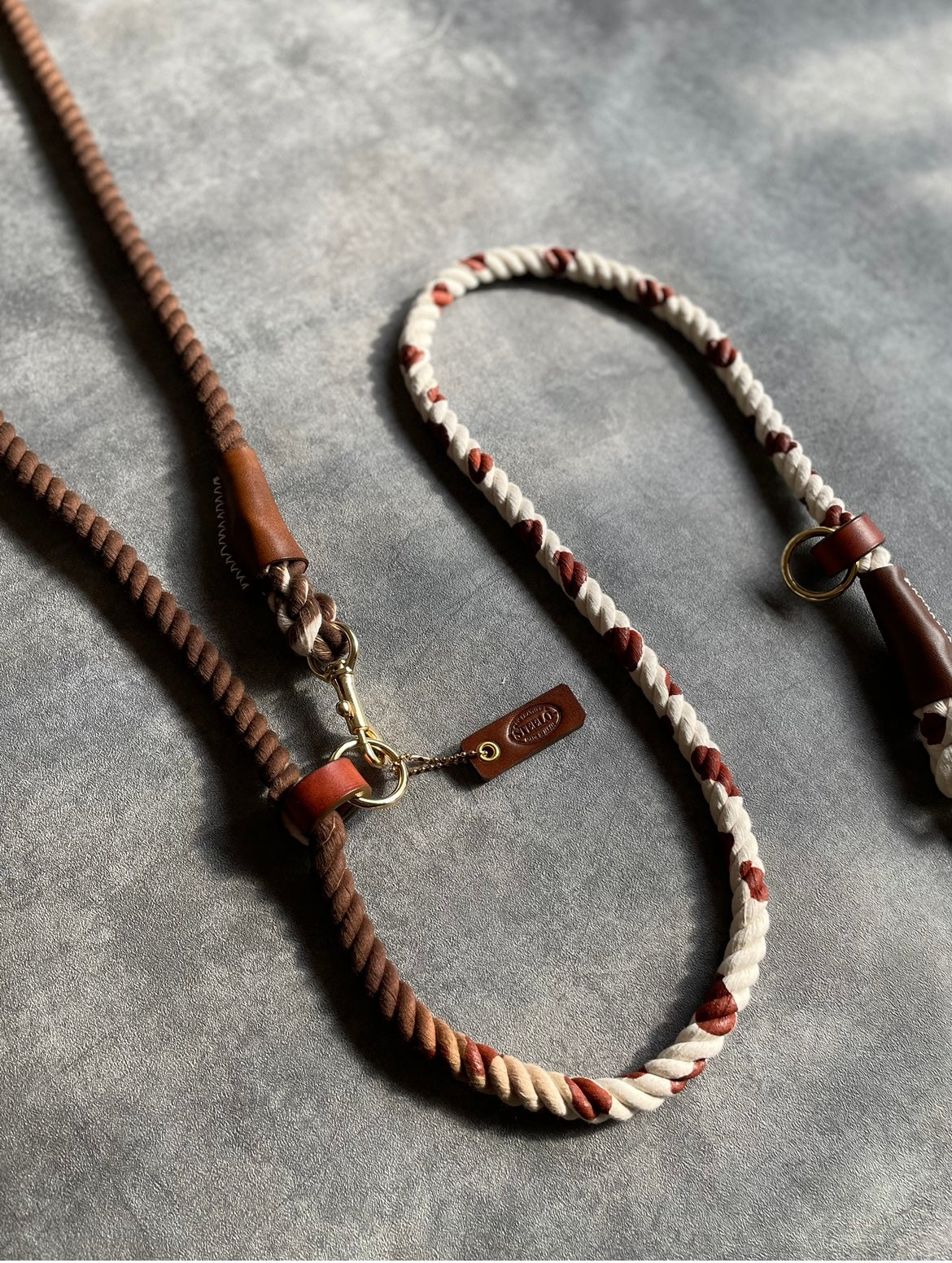 CUSTOM GRADATION 牛柄 2WAY ROPE LEAD