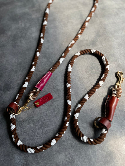 Cow pattern 2WAY ROPE LEAD