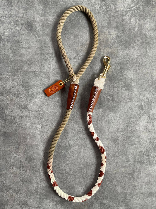 GRADATION COW PATTERN ROPE LEAD/太さ12mm/20kg迄