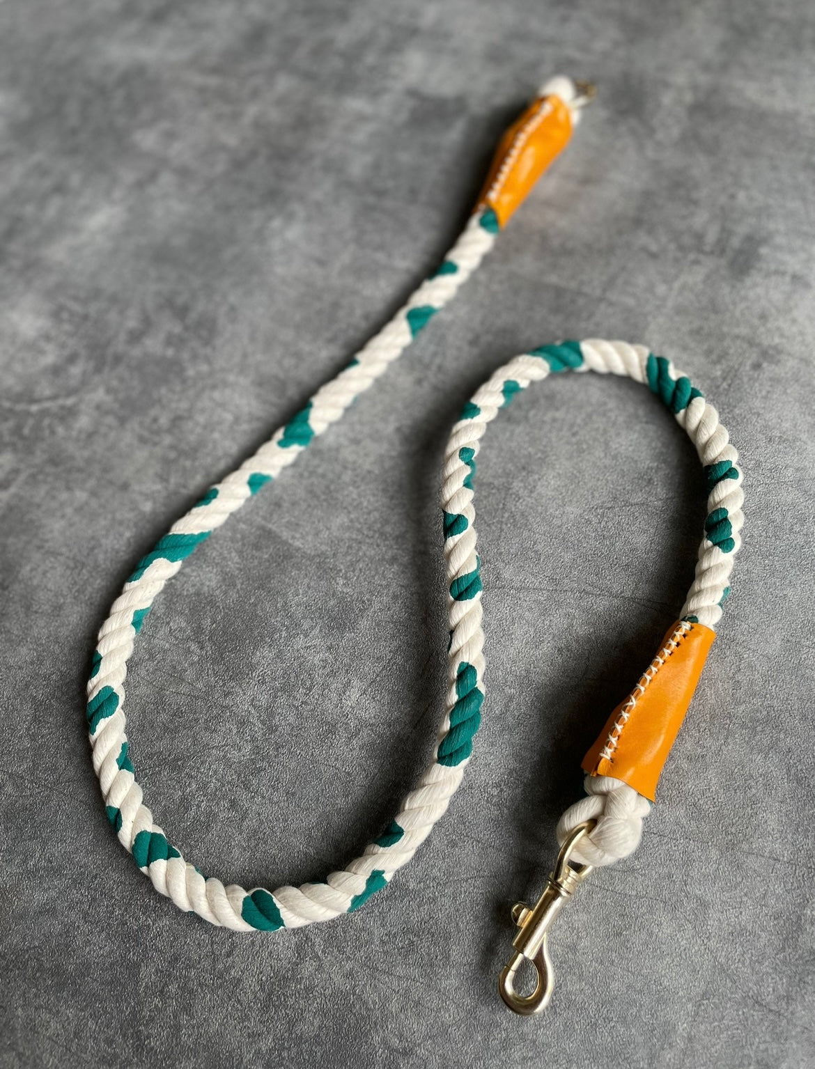 牛柄 ROPE LEAD単品/グリーン/太さ12mm/15kg迄