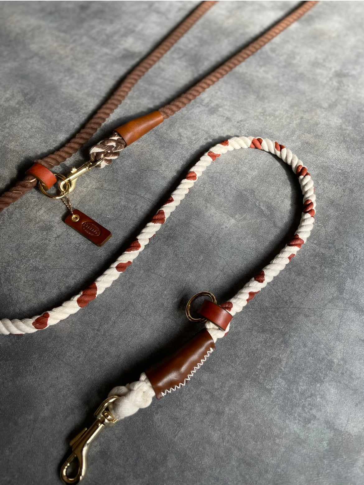 CUSTOM GRADATION 牛柄 2WAY ROPE LEAD