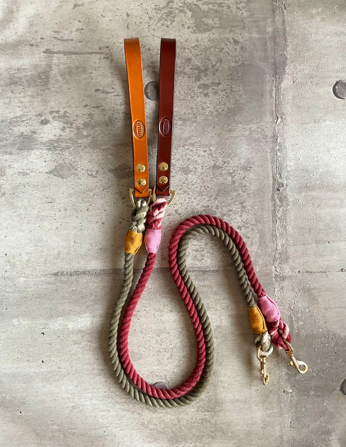 CUSTOM LEATHER ROPE LEAD 