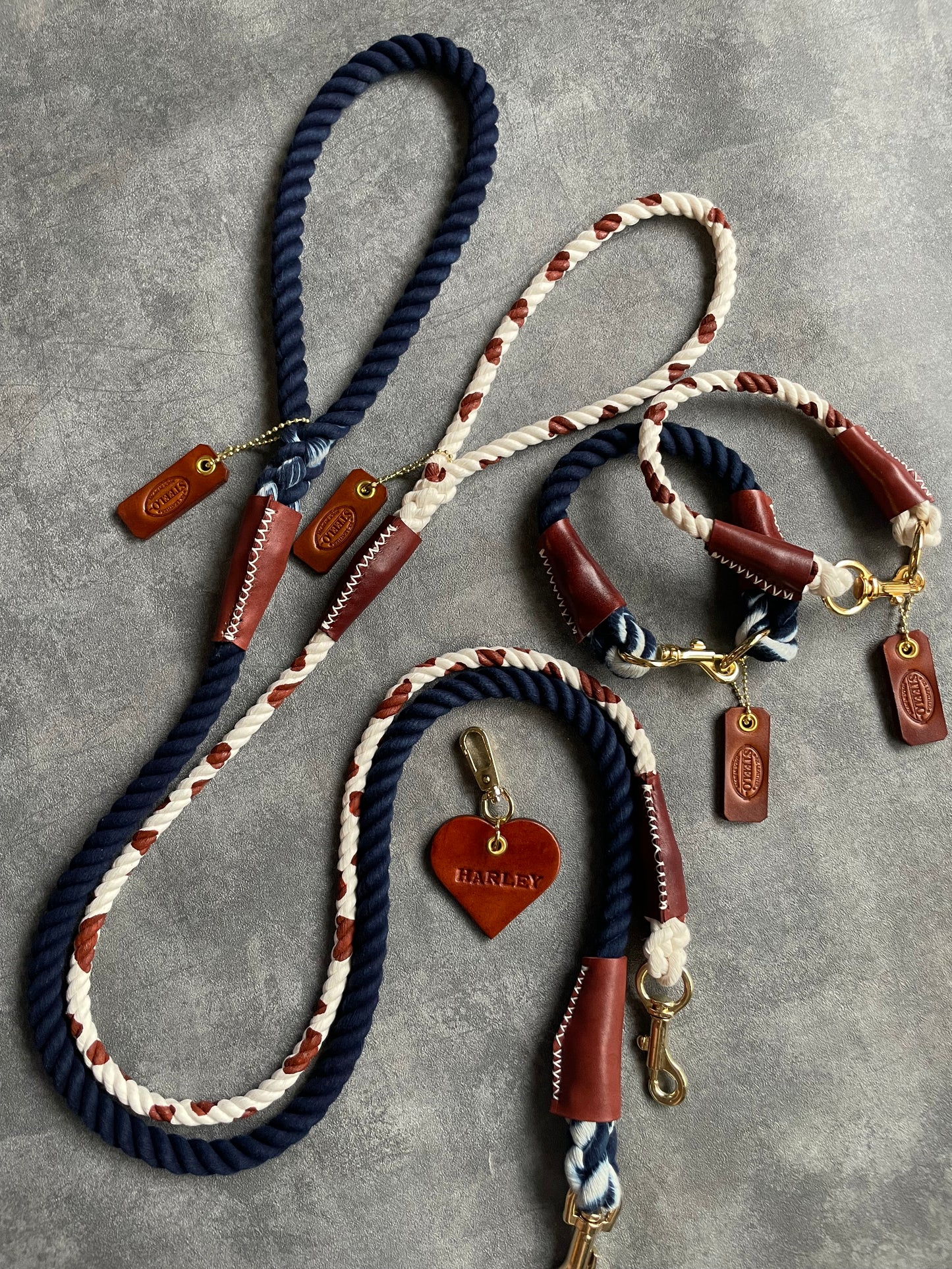 CUSTOM CASUAL Cow pattern ROPE LEAD