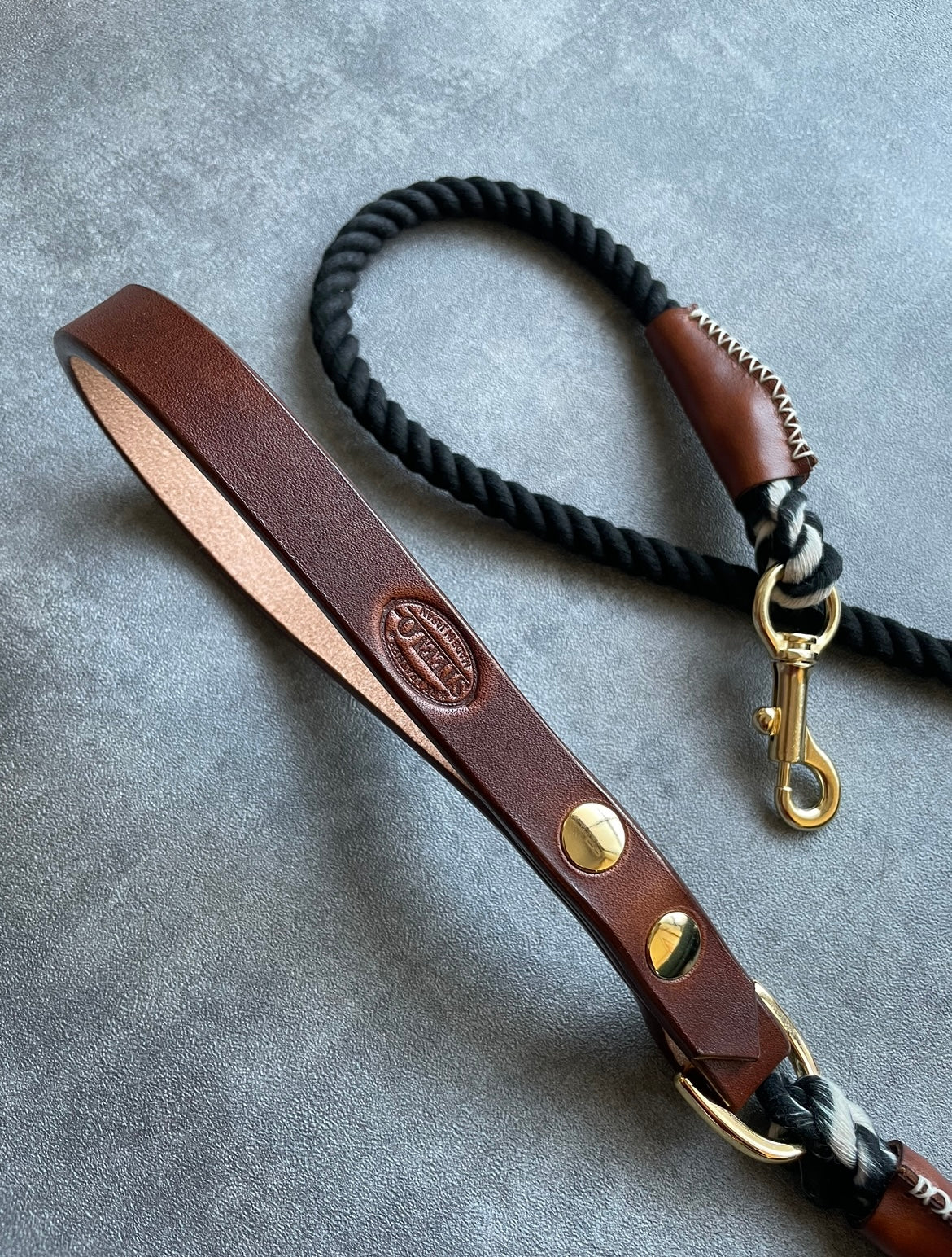 CUSTOM LEATHER ROPE LEAD 