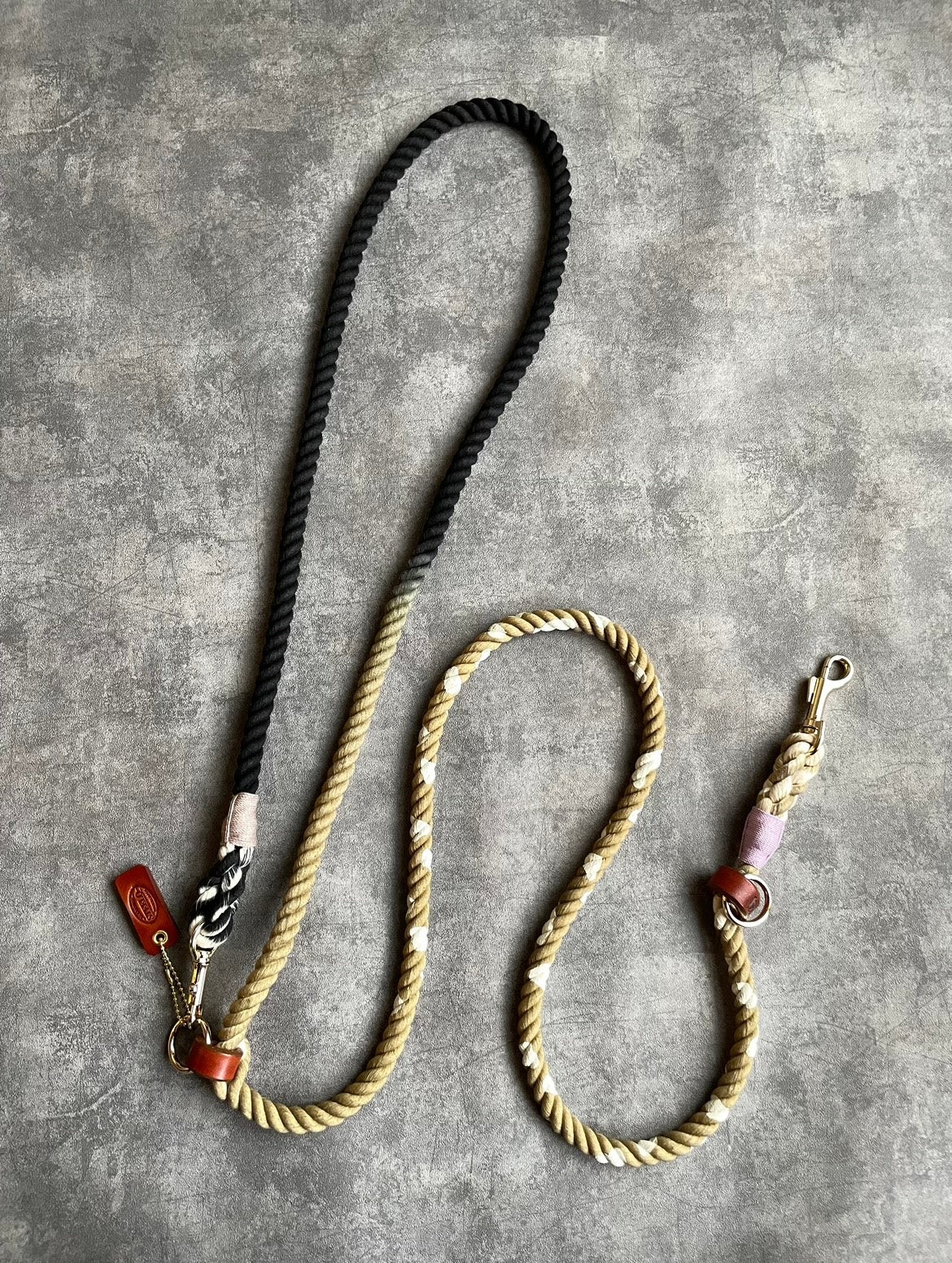 CUSTOM GRADATION 牛柄 2WAY ROPE LEAD