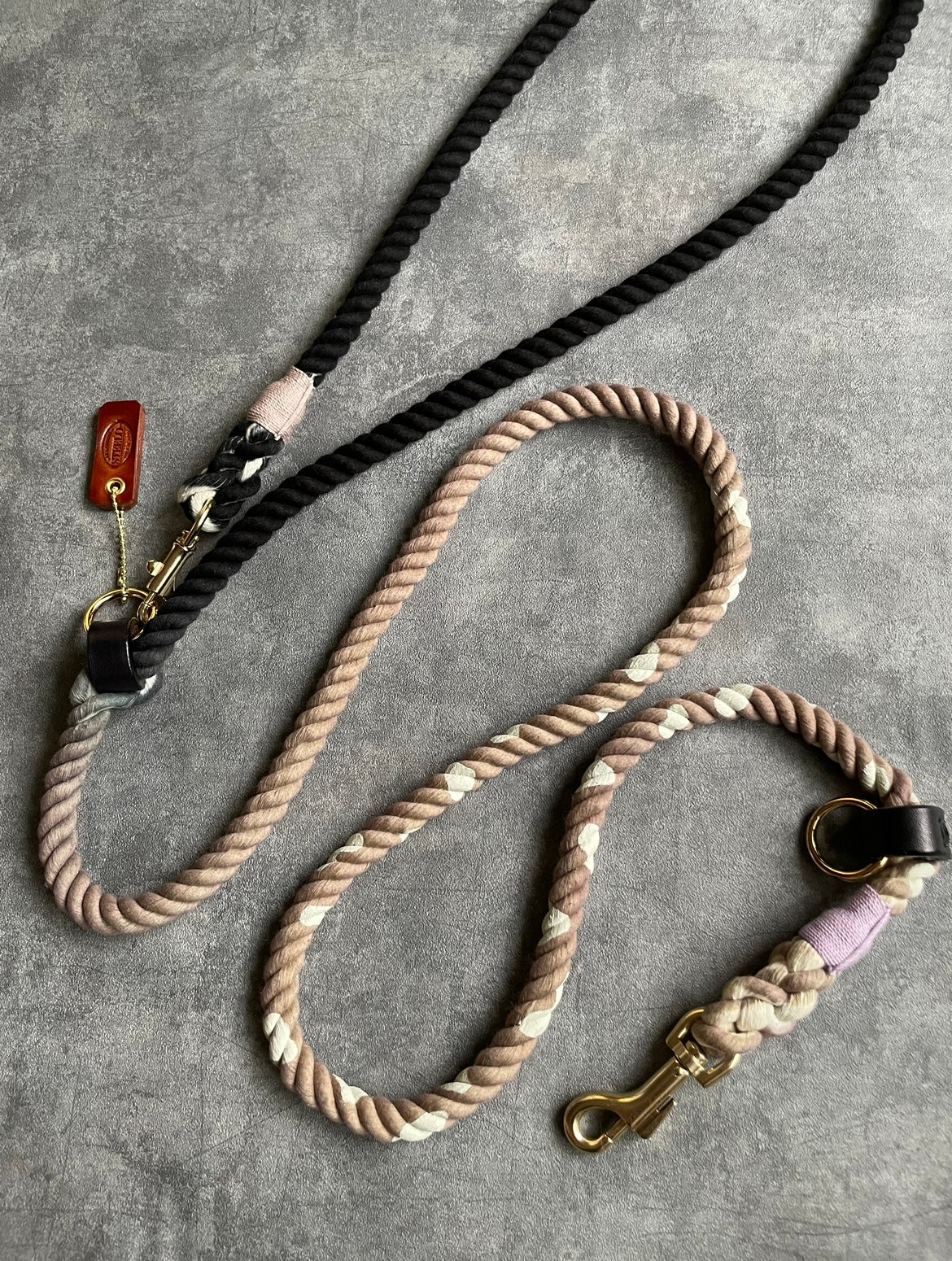 GRADATION 牛柄 2WAY ROPE LEAD/太さ12mm/20kg迄