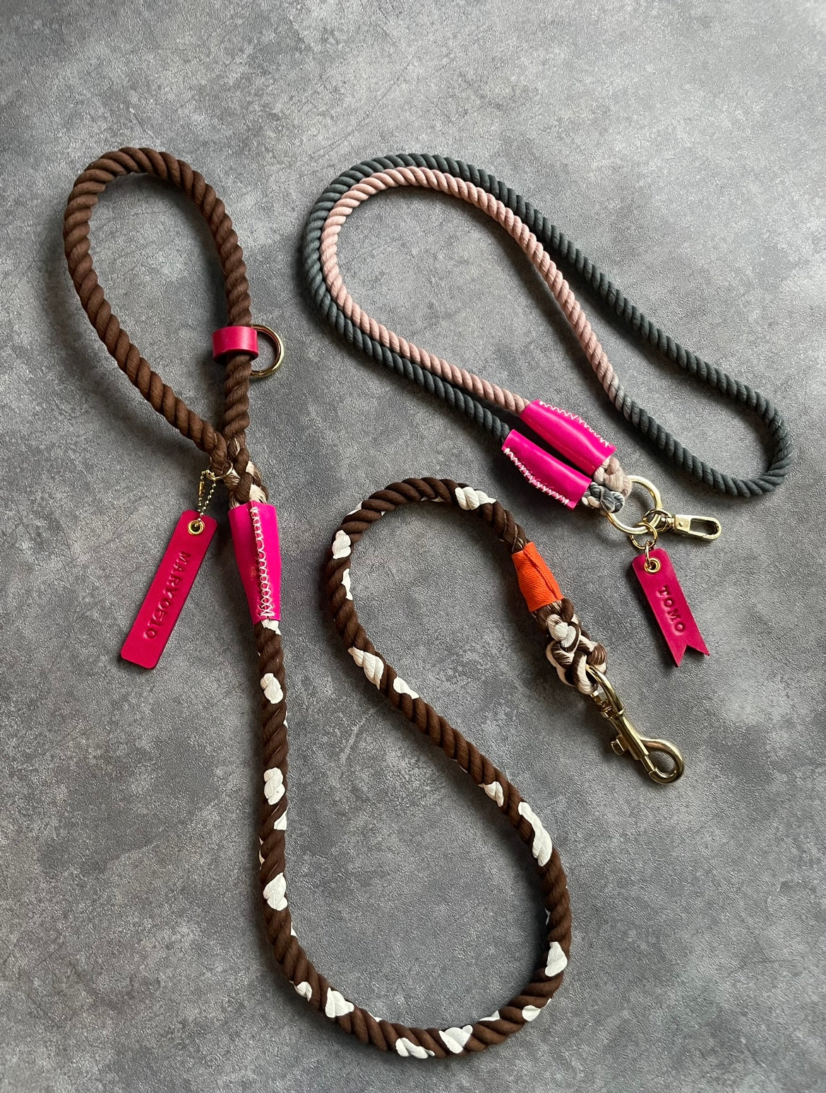 CUSTOM CASUAL Cow pattern ROPE LEAD