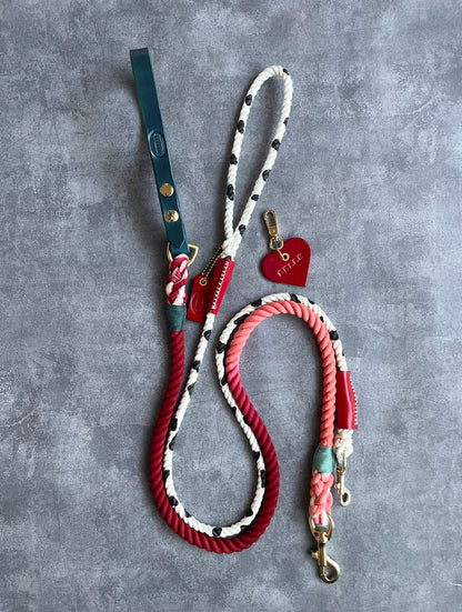 CUSTOM CASUAL Cow pattern ROPE LEAD