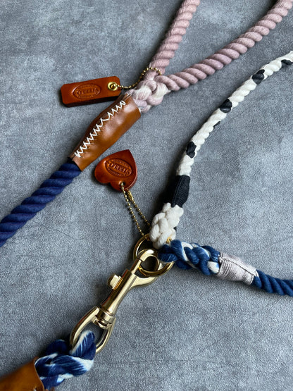 お手持ちのリードの先端に繋げて使える多頭引き/W LEAD/ 太さ9mm/各15kg迄