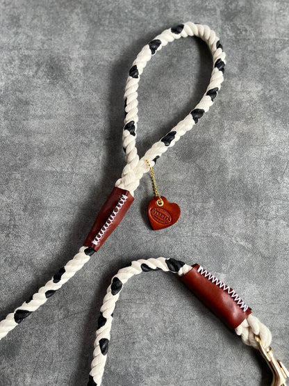 COW PATTERN ROPE LEAD/太さ12mm/20kg迄