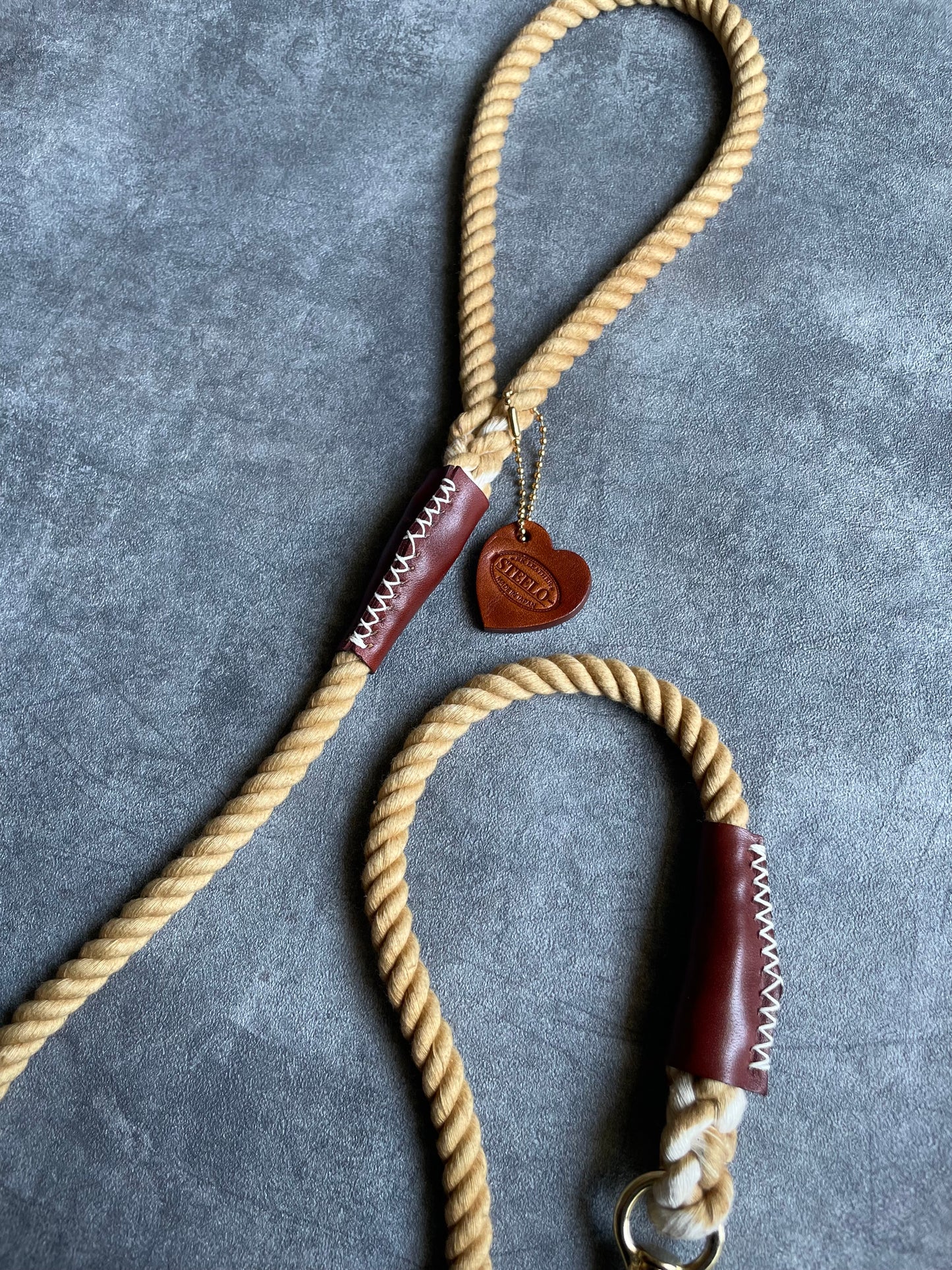 CASUAL ROPE LEAD/MILK TEA/太さ9mm/15kg迄