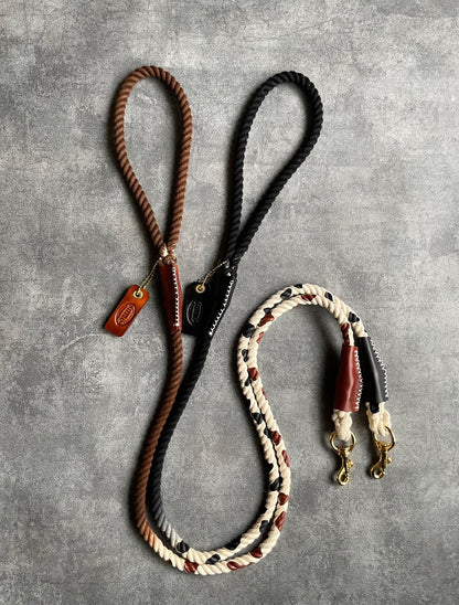 CUSTOM CASUAL Cow pattern ROPE LEAD