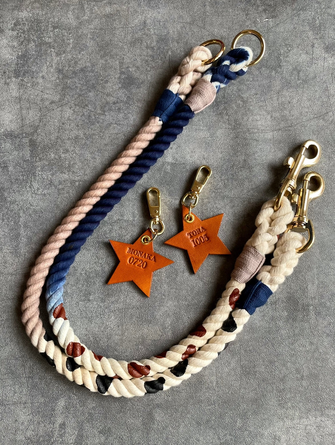 LEATHER STAR CHARM