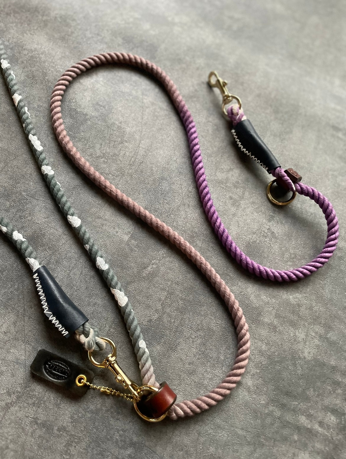 CUSTOM GRADATION 牛柄 2WAY ROPE LEAD