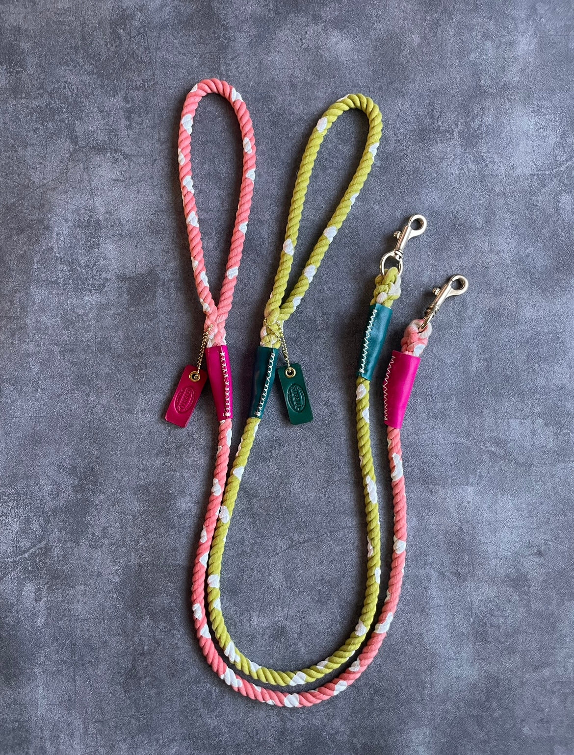 CUSTOM CASUAL Cow pattern ROPE LEAD