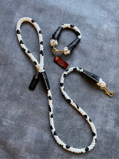 CUSTOM CASUAL Cow pattern ROPE LEAD