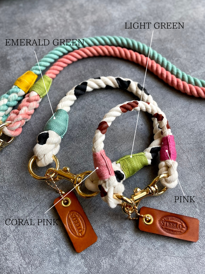 Cow pattern ROPE COLLAR